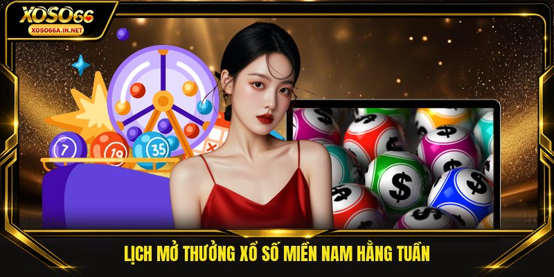 Lịch mở thưởng xổ số miền Nam hằng tuần